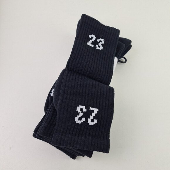 Jordan Essential Crew 3 Pack Men Socks Black Dri-Fit - Picture 4 of 5